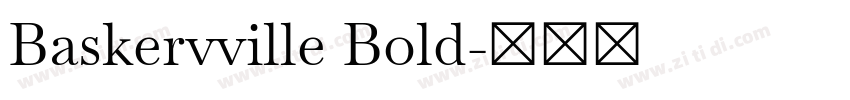 Baskervville Bold字体转换